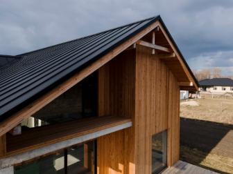 Apex of a House with Timber Cladding