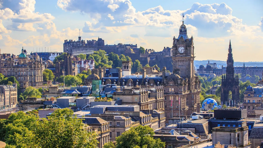 Edinburgh City View from Calton Hill