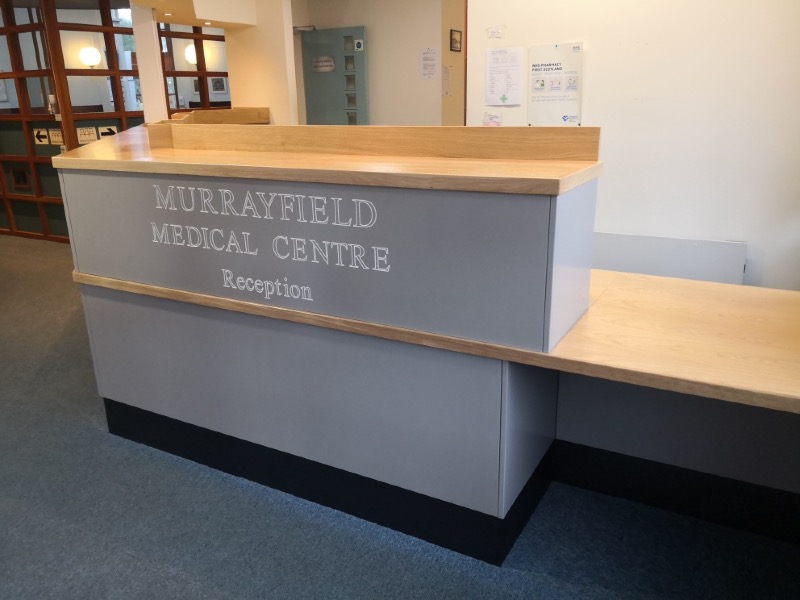 Murrayfield Medical Centre Reception Desk